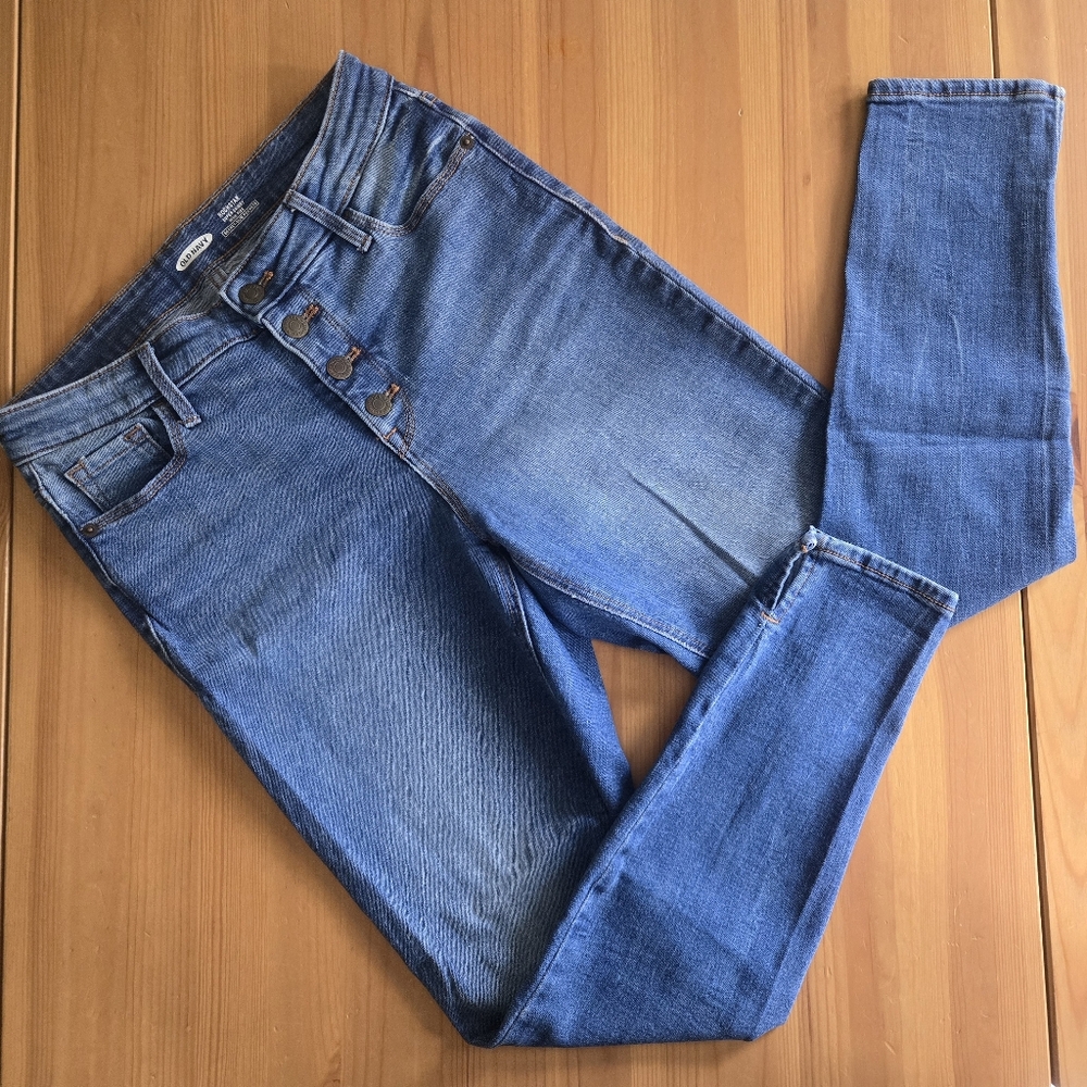 Old Navy Rockstar High Rise Button-Fly Skinny Jeans